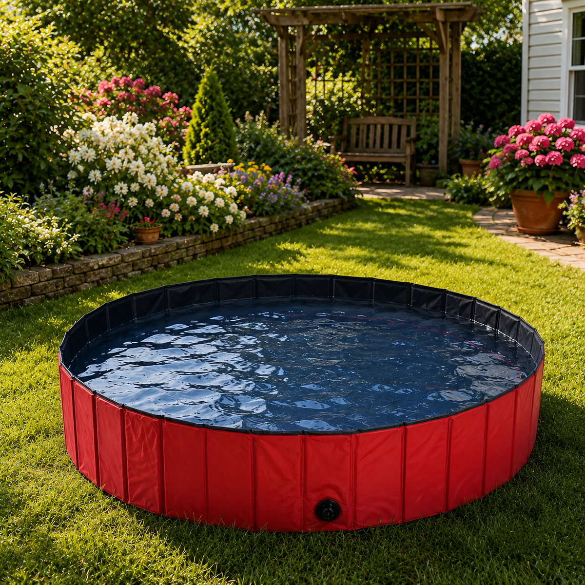 Piscine pliable pour chiens