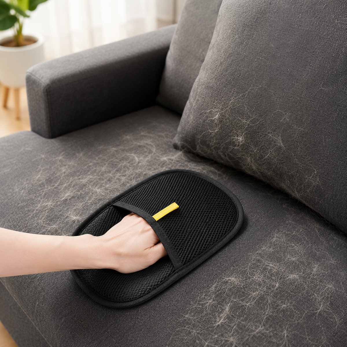 Gant électrostatique anti-poils pour animaux