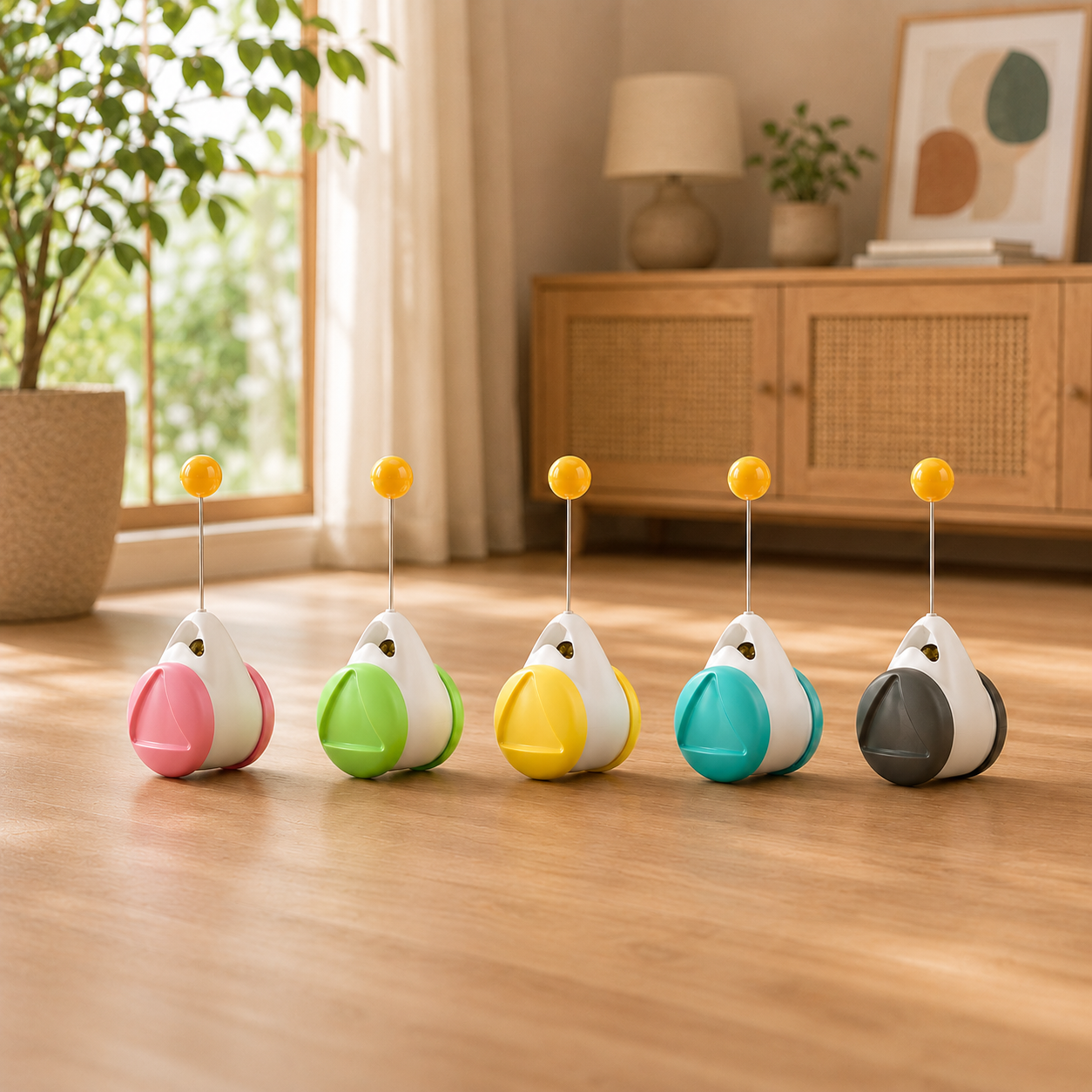 Jouet oscillant avec balle interactive