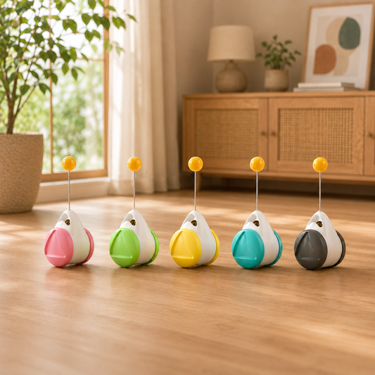 Jouet oscillant avec balle interactive