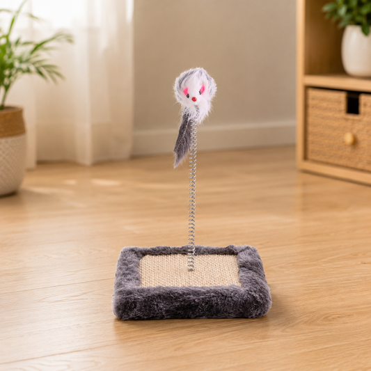 Jouet oscillant 360° avec griffoir pour chats