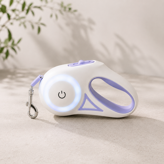 Laisse rétractable lumineuse pour chiens