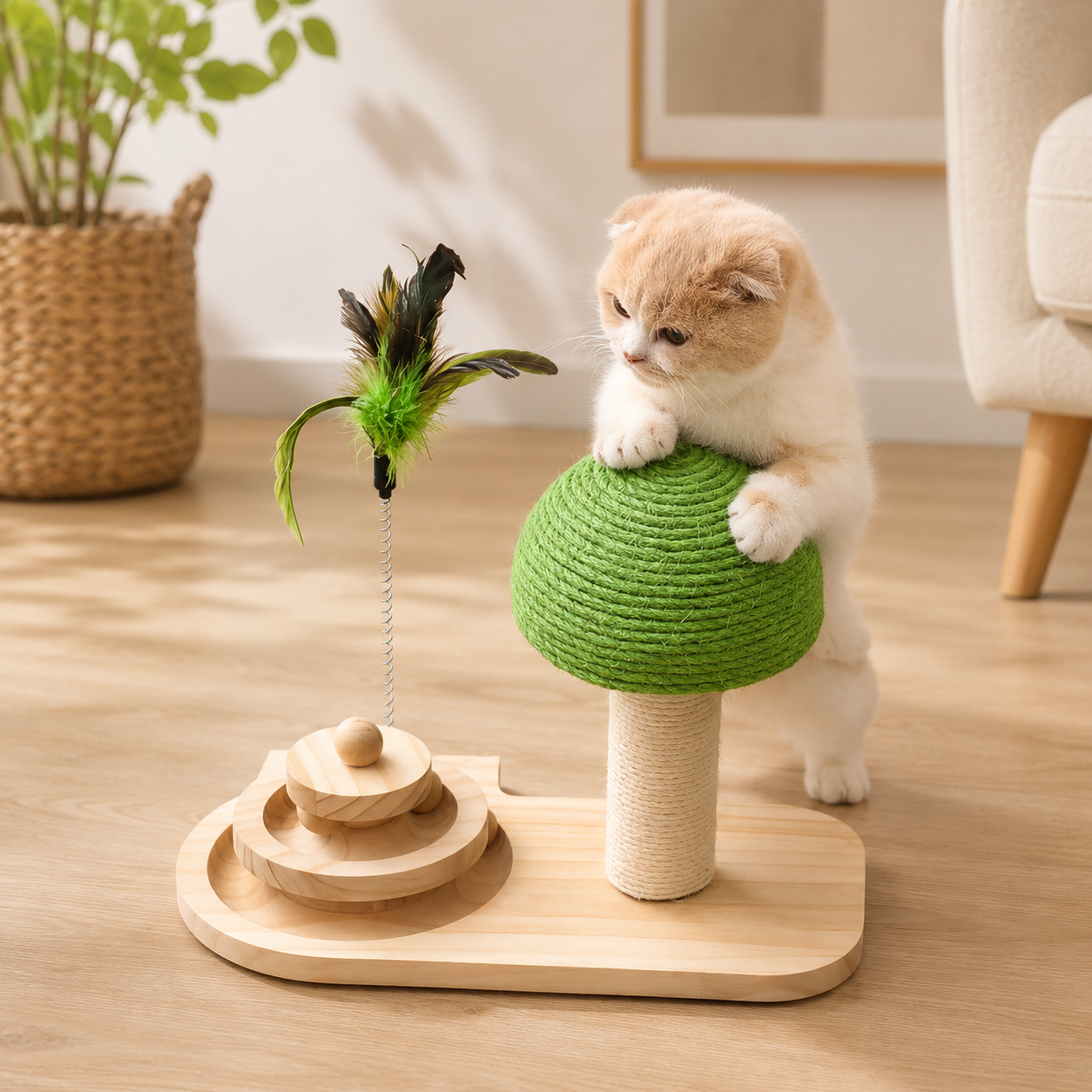 Griffoir avec jouets interactifs
