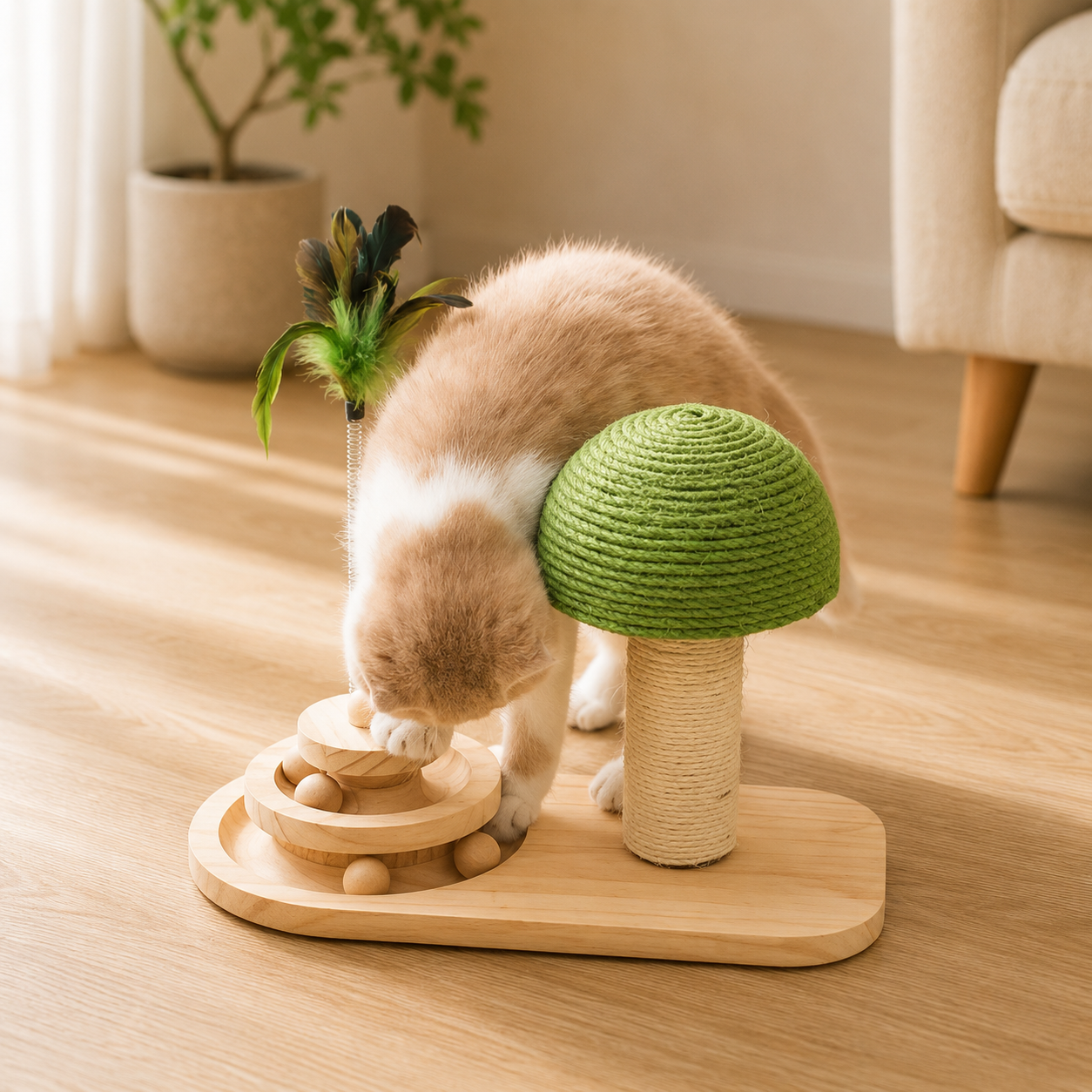 Griffoir avec jouets interactifs
