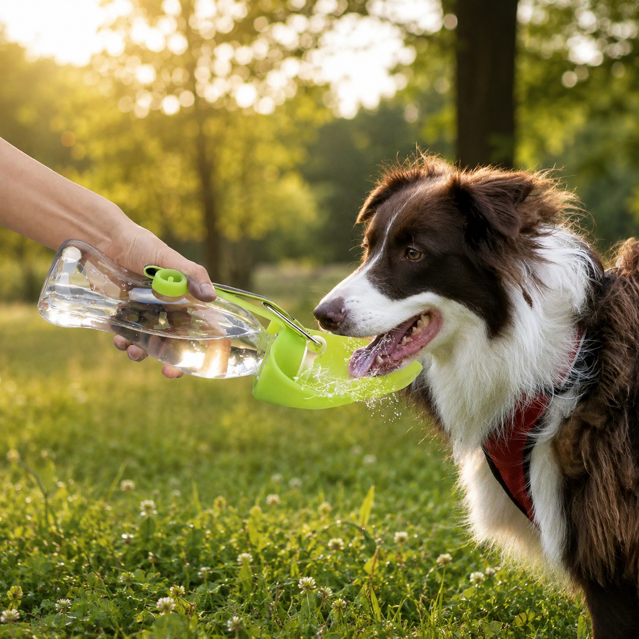 Gourde portable avec distributeur d'eau