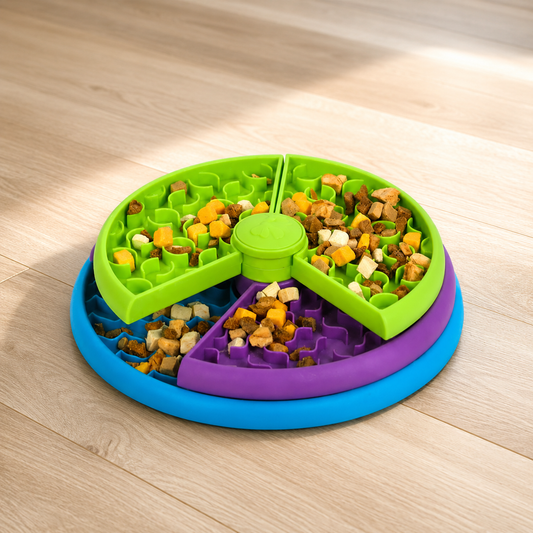 Bol anti-glouton interactif 3-en-1