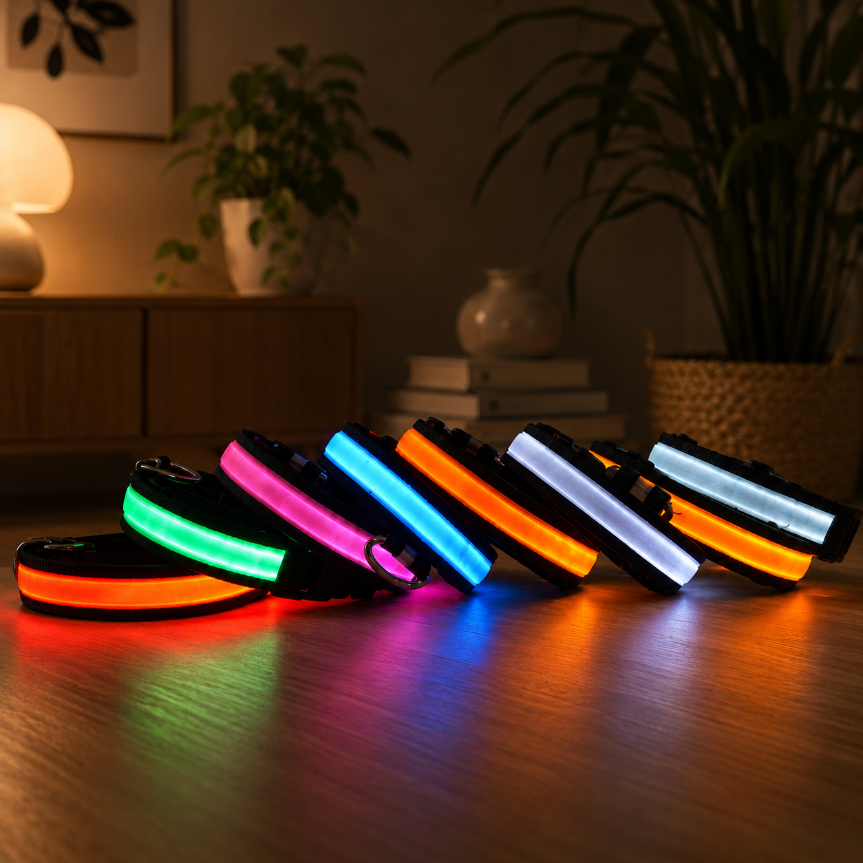 Collier LED lumineux pour chiens